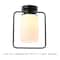 Hello Honey® Robert Stevenson Lighting Ezra Metal & Frosted Glass Convertible Ceiling Light